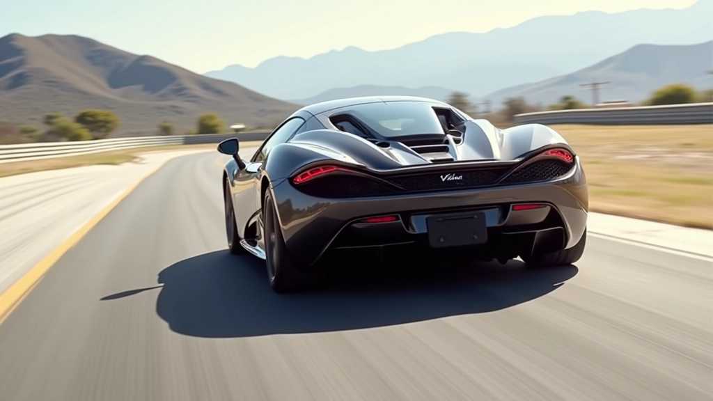 Driver accelerating out of a corner in a high-performance supercar on track